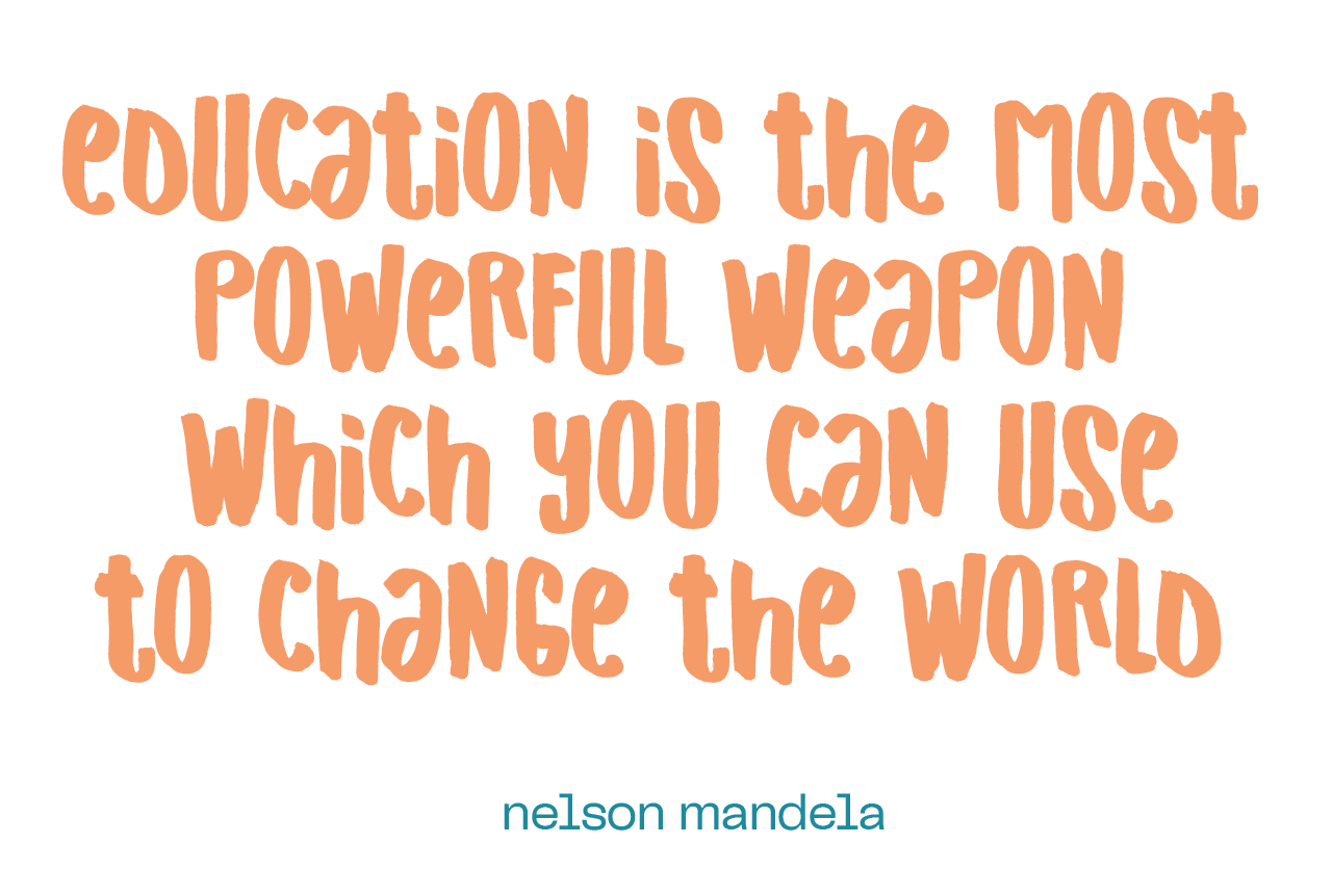Quote Nelson Mandela orange